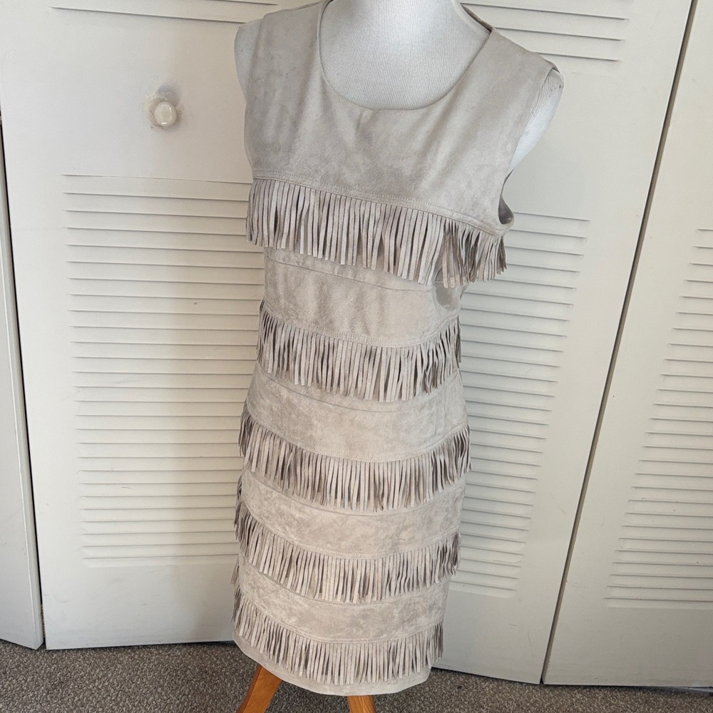 CALVIN KLEIN SUEDE DRESS